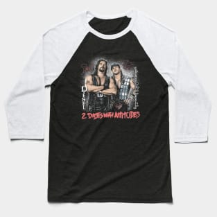 Shawn Michaels & Diesel 2 Dudes With Attitudes Baseball T-Shirt